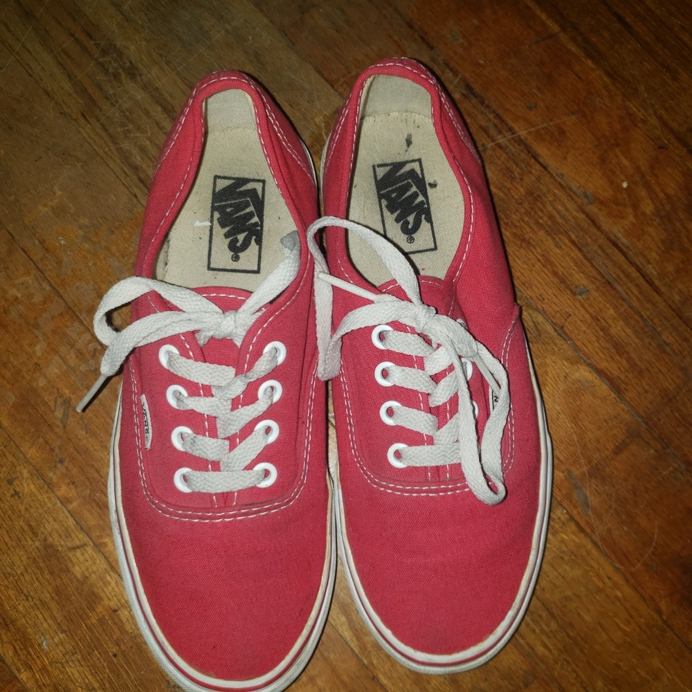 Red Vans Sneakers 7.5